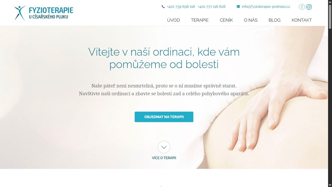 Fyzioterapie U Císařského pluku