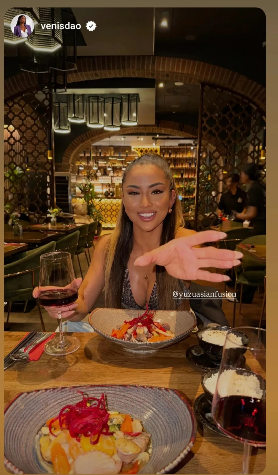 Instagram sdílení restaurace YUZU od Venis Dao